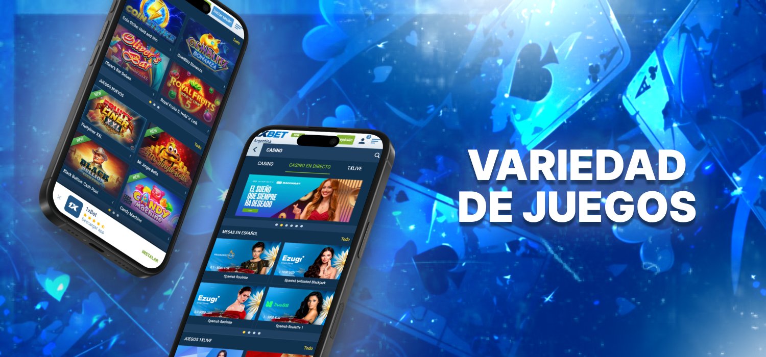 juegos de casino en 1xbet