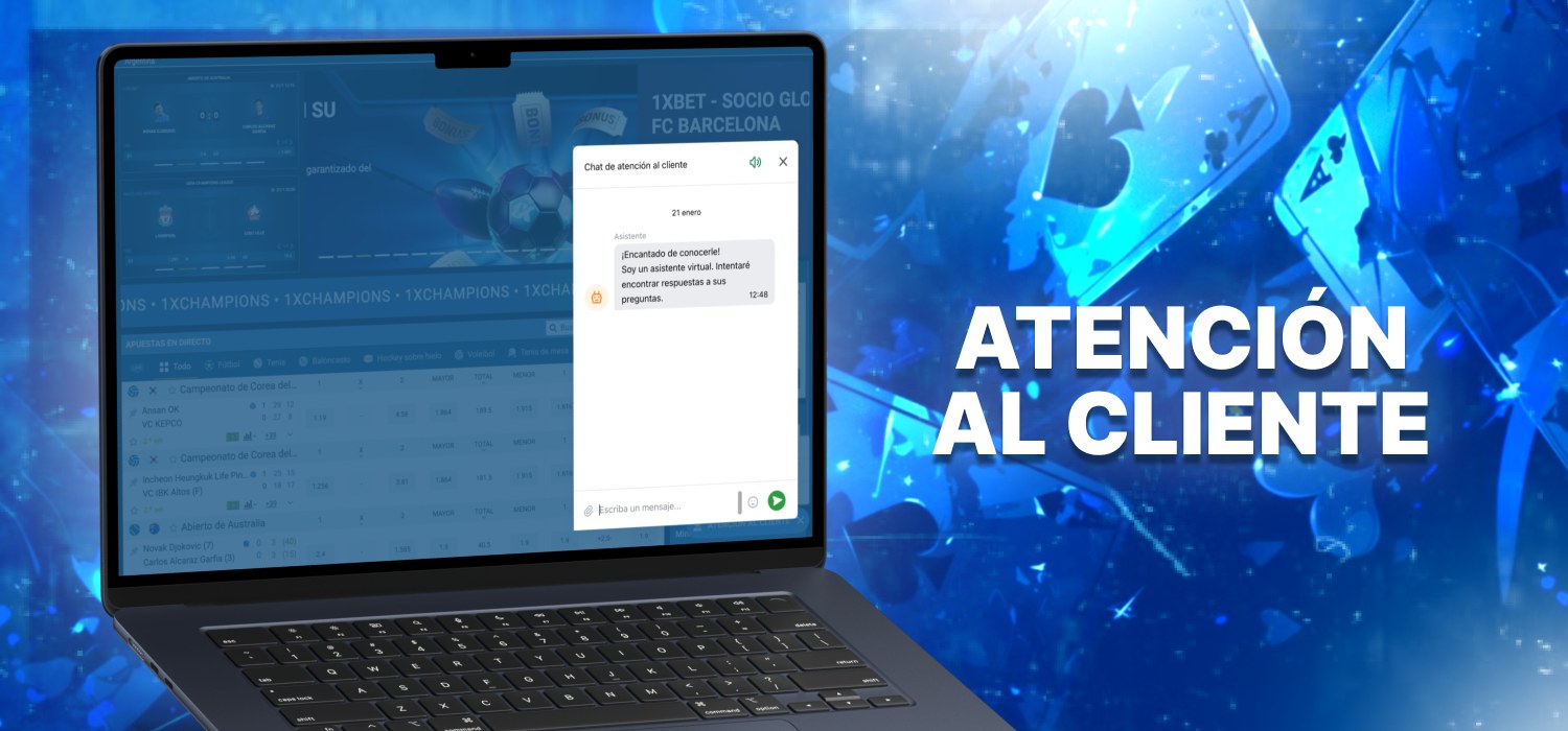atenci&oacute;n al cliente en la plataforma del casino