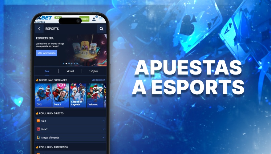 esports a trav&eacute;s de la aplicaci&oacute;n m&oacute;vil